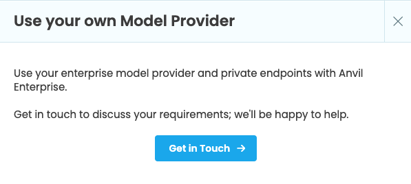 Custom Model Provider dialog