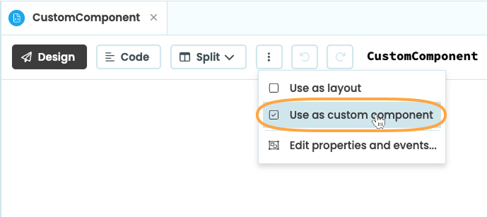 Use a Form as a custom component